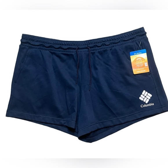 Columbia Pants - Columbia Women's Omni-Shade Sun Protection Athletic Shorts - Navy Blue XXL NWOT